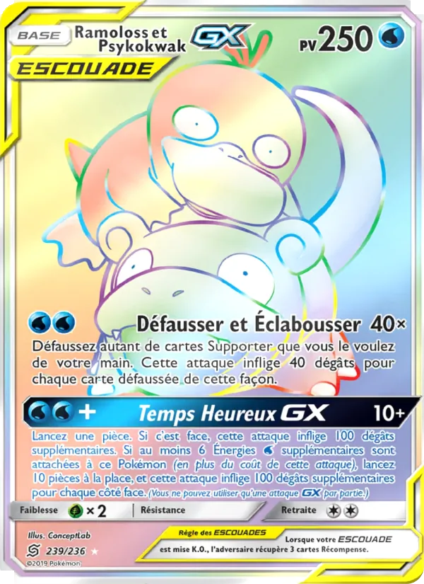 Ramoloss et Psykokwak GX Harmonie des Esprits 239/236