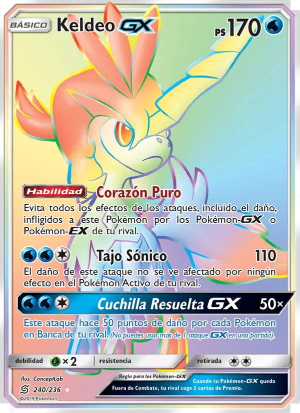 Keldeo GX Mentes Unidas 240/236