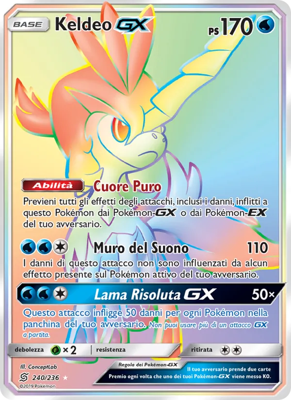 Keldeo GX Sintonia Mentale 240/236