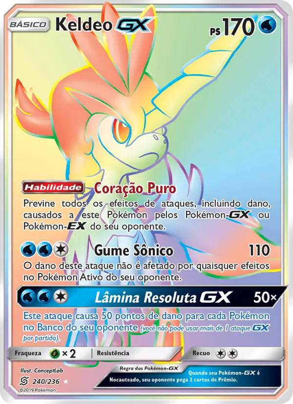 Keldeo GX Sintonia Mental 240/236