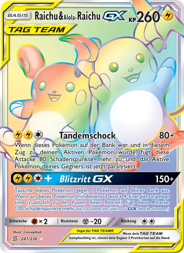 Raichu & Alola-Raichu GX Bund der Gleichgesinnten 241/236