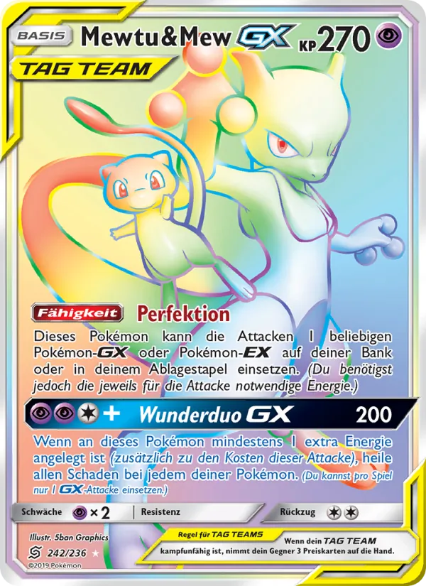 Mewtu & Mew GX Bund der Gleichgesinnten 242/236