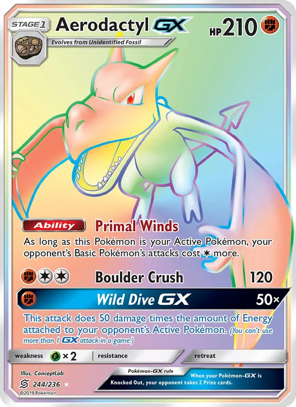 Aerodactyl GX Unified Minds 244/236