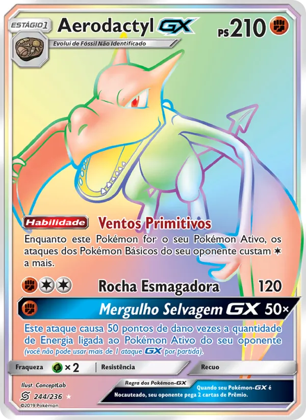 Aerodactyl GX Sintonia Mental 244/236