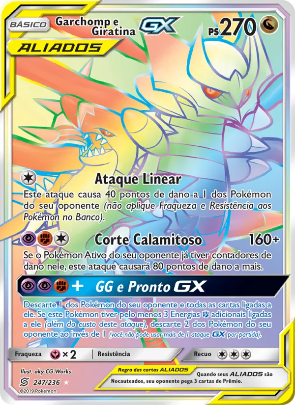 Garchomp e Giratina GX Sintonia Mental 247/236