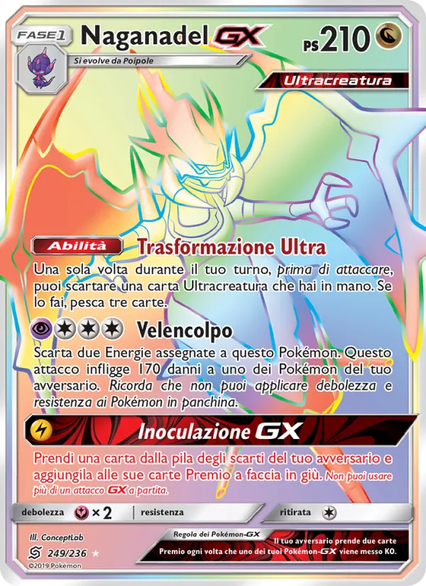 Naganadel GX Sintonia Mentale 249/236