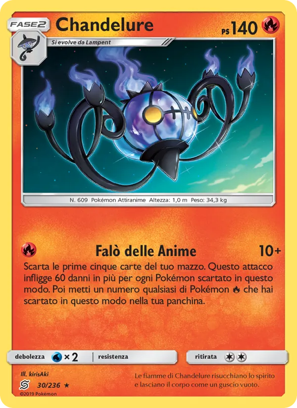 Chandelure Sintonia Mentale 30/236