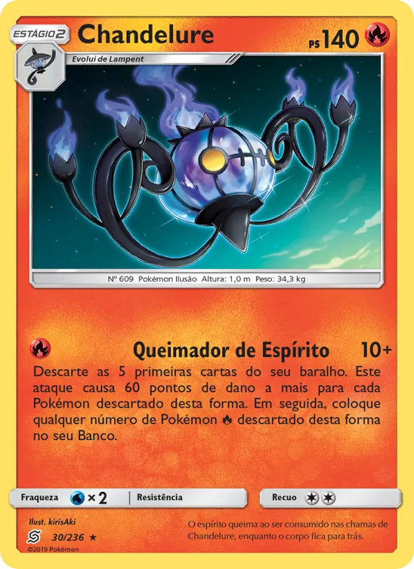 Chandelure Sintonia Mental 30/236