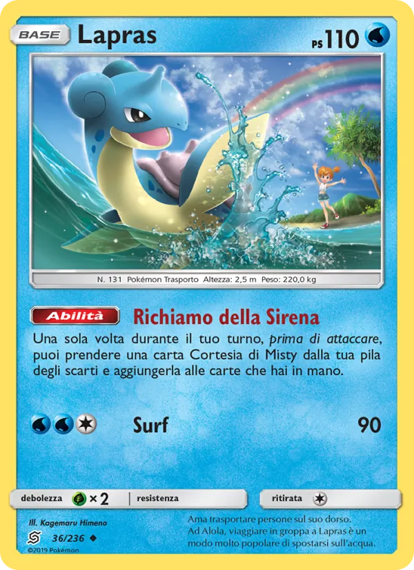 Lapras Sintonia Mentale 36/236