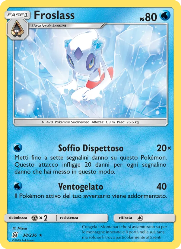 Froslass Sintonia Mentale 38/236