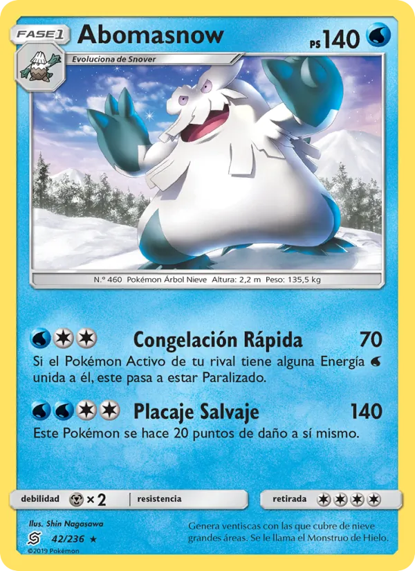 Abomasnow Mentes Unidas 42/236