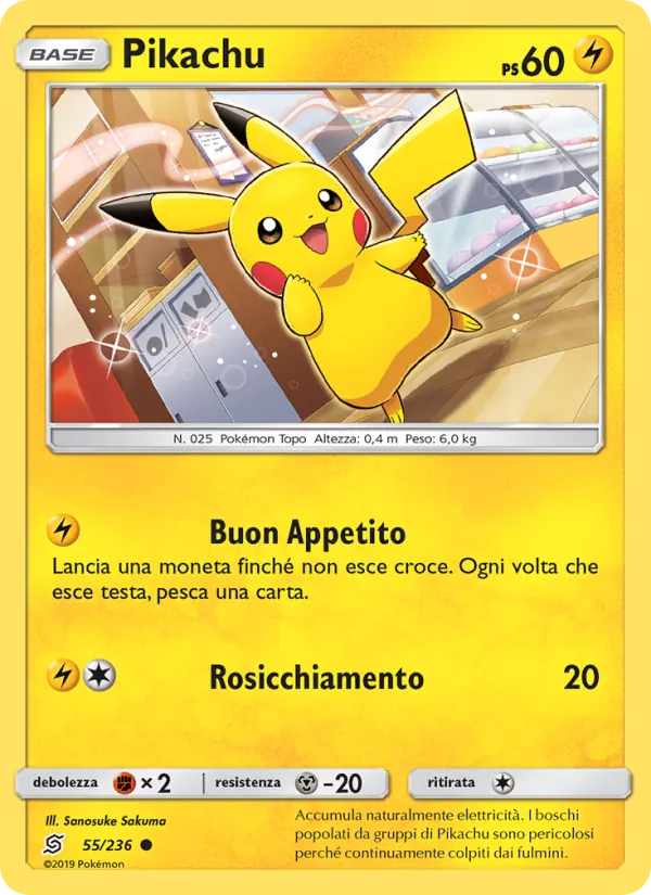 Pikachu Sintonia Mentale 55/236