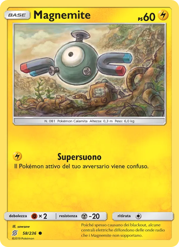 Magnemite Sintonia Mentale 58/236