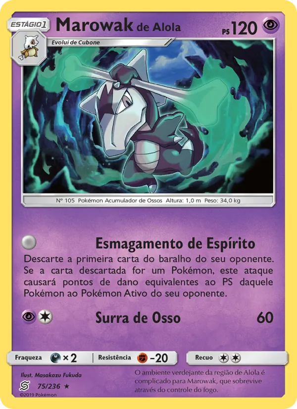 Marowak de Alola Sintonia Mental 75/236