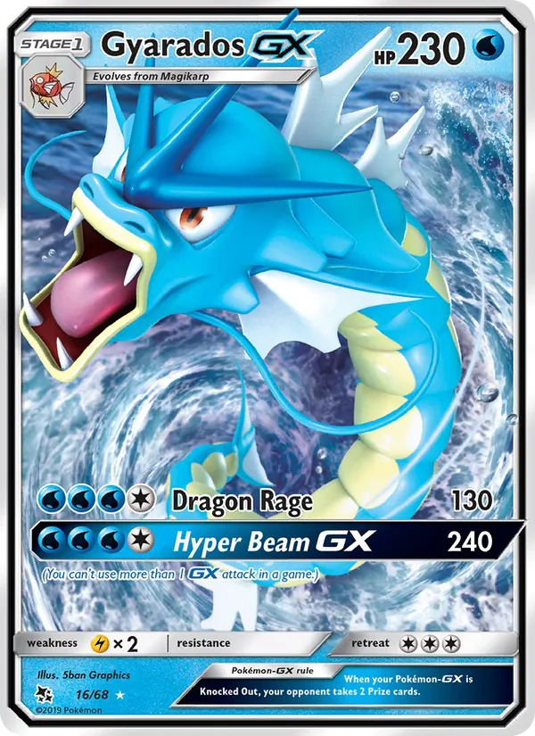 Gyarados GX Hidden Fates 16/68