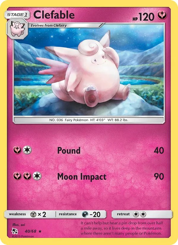 Clefable Destino Sfuggente 40/68