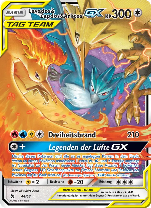 Lavados & Zapdos & Arktos-GX Verborgenes Schicksal 44/68