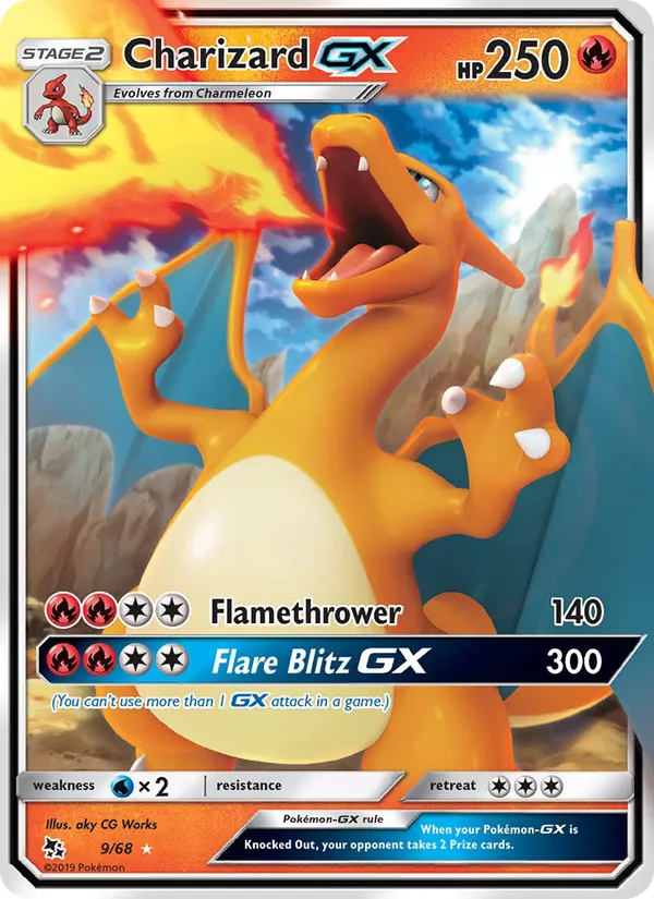 Charizard GX Destinos Ocultos 9/68