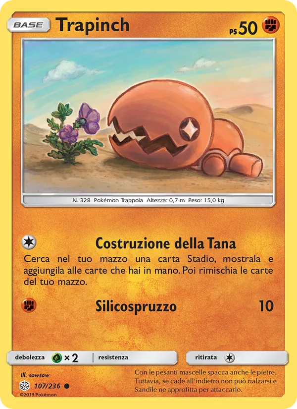 Trapinch Eclissi Cosmica 107/236