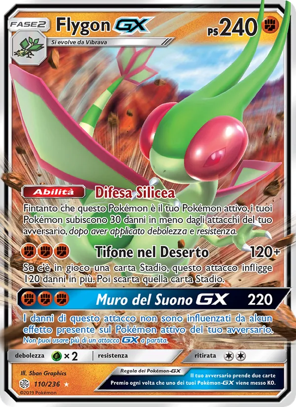 Flygon GX Eclissi Cosmica 110/236