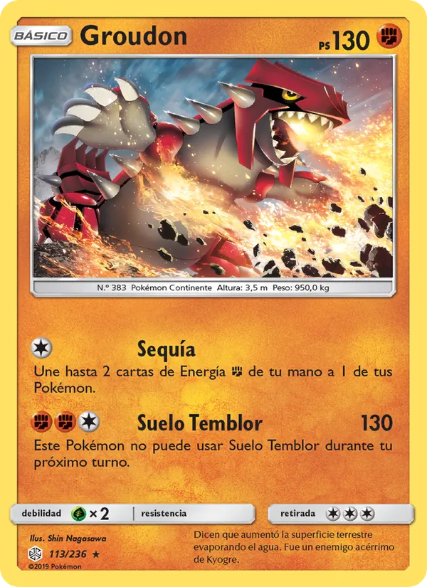 Groudon Eclipse Cósmico 113/236