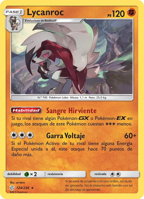 Lycanroc Eclipse Cósmico 124/236