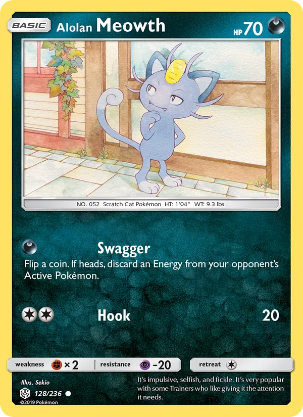 Alolan Meowth Cosmic Eclipse 128/236