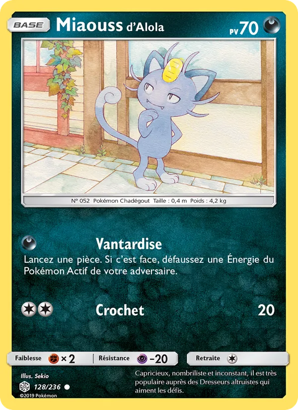 Miaouss d’Alola Éclipse Cosmique 128/236