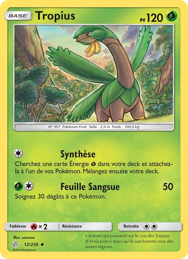 Tropius Éclipse Cosmique 12/236