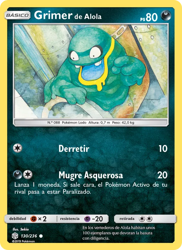 Grimer de Alola Eclipse Cósmico 130/236