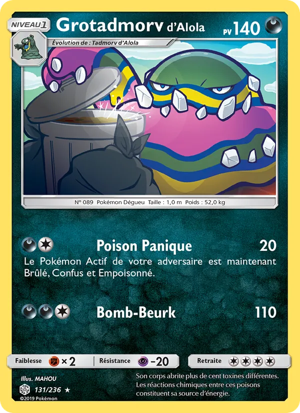 Grotadmorv d’Alola Éclipse Cosmique 131/236