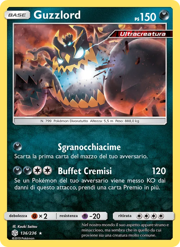 Guzzlord Eclissi Cosmica 136/236