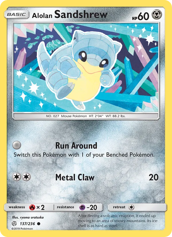 Alolan Sandshrew Cosmic Eclipse 137/236