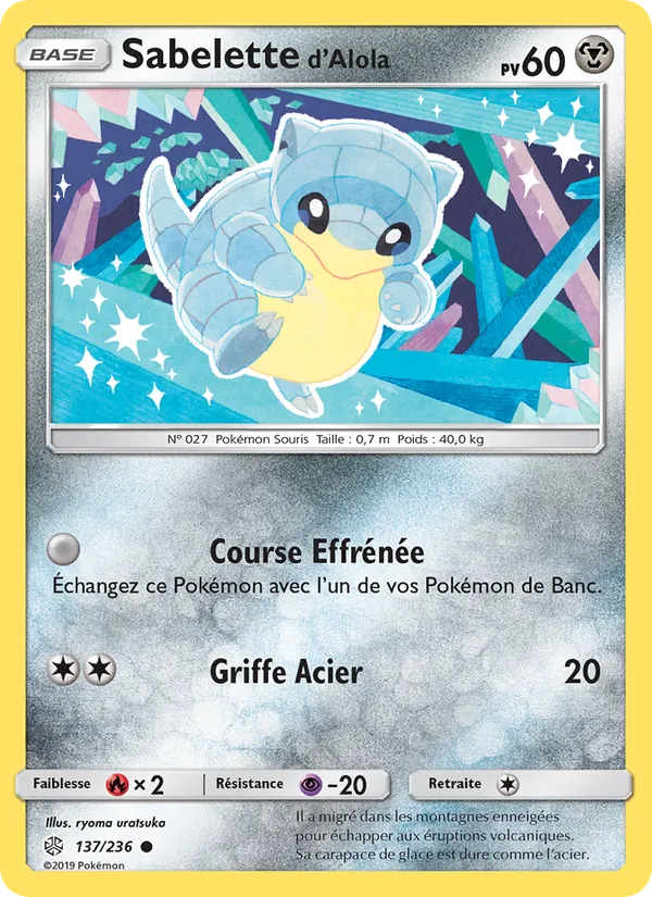 Sabelette d’Alola Éclipse Cosmique 137/236