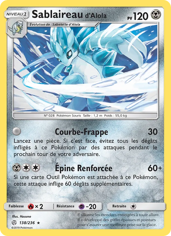 Sablaireau d’Alola Éclipse Cosmique 138/236