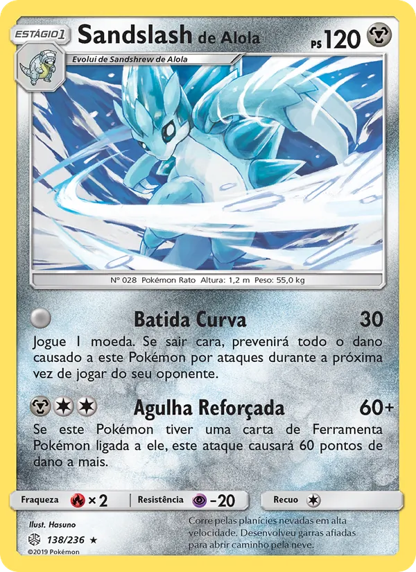 Sandslash de Alola Eclipse Cósmico 138/236