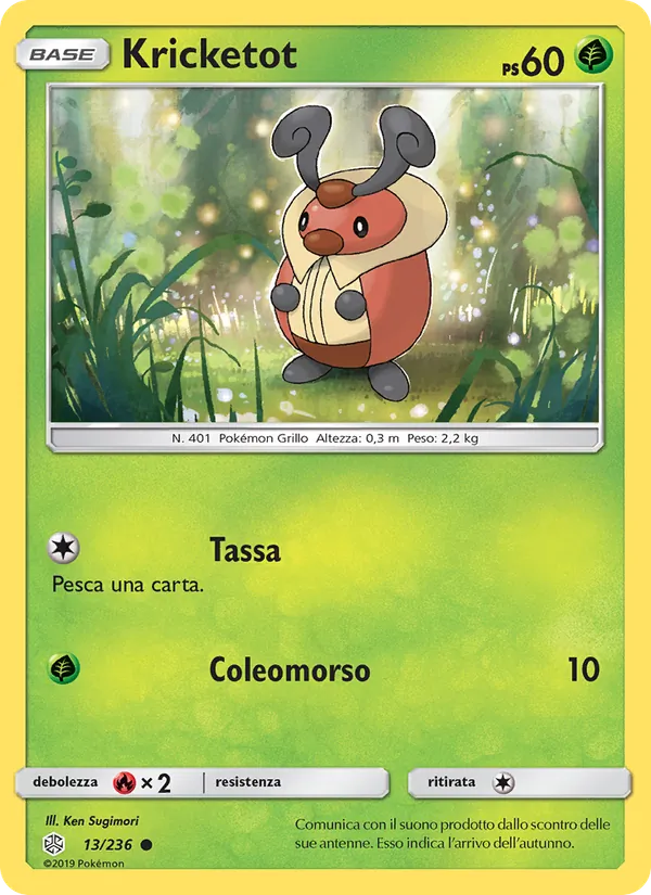 Kricketot Eclissi Cosmica 13/236