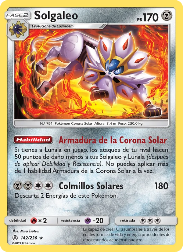 Solgaleo Eclipse Cósmico 142/236
