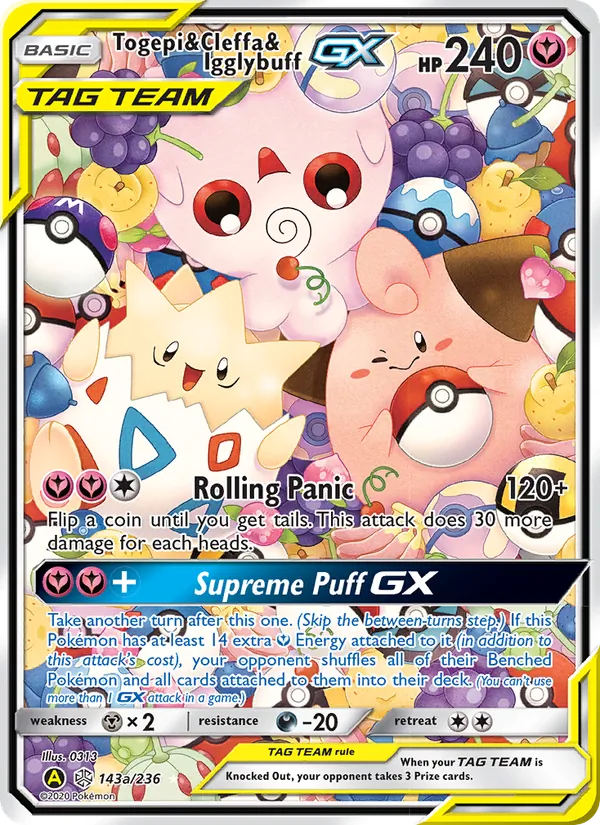 Togepi & Cleffa & Igglybuff GX Cosmic Eclipse 143/236
