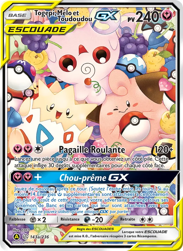 Togepi, Mélo et Toudoudou GX Éclipse Cosmique 143/236