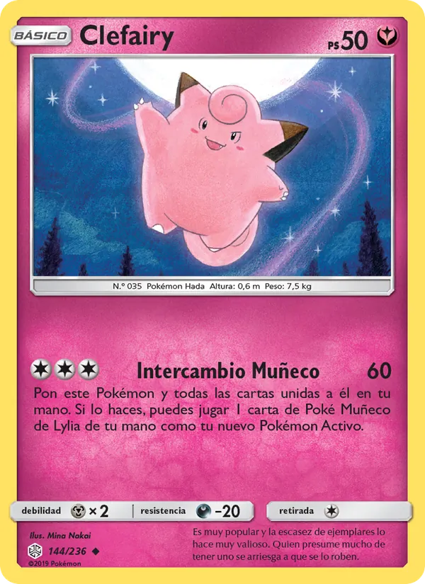 Clefairy Eclipse Cósmico 144/236