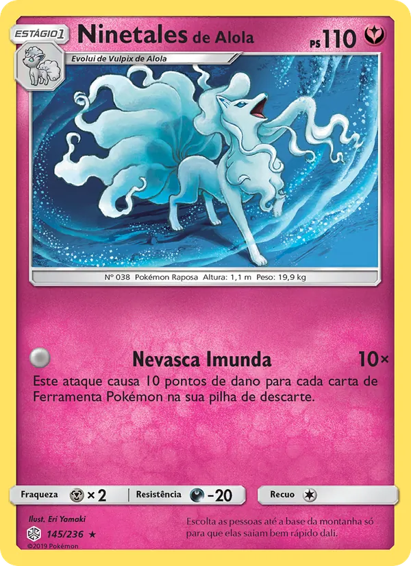 Ninetales de Alola Eclipse Cósmico 145/236