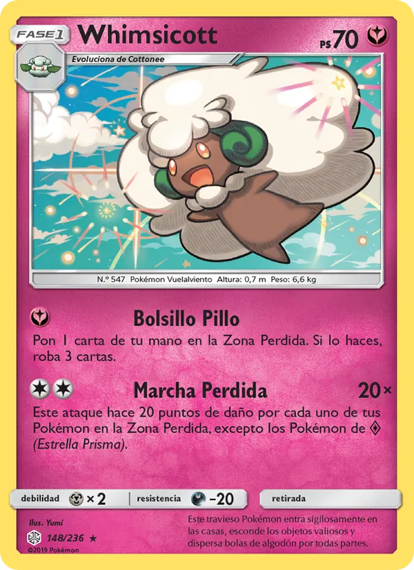 Whimsicott Eclipse Cósmico 148/236
