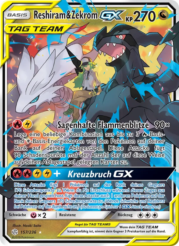Reshiram & Zekrom GX Welten im Wandel 157/236