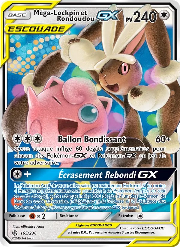 Méga-Lockpin et Rondoudou GX Éclipse Cosmique 165/236