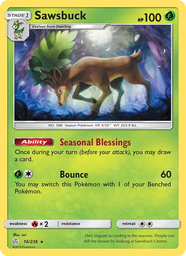 Sawsbuck Cosmic Eclipse 16/236
