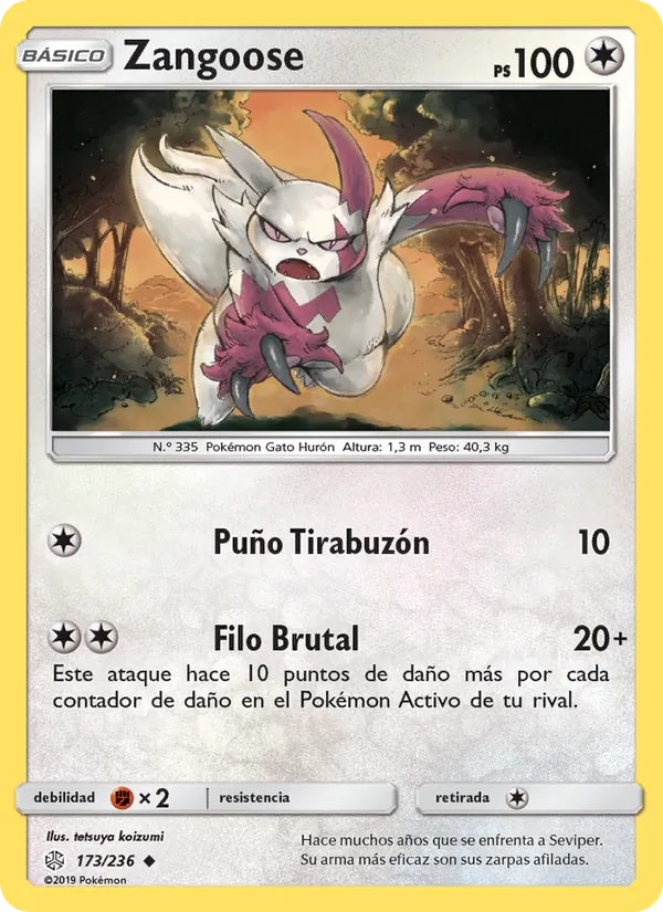 Zangoose Eclipse Cósmico 173/236