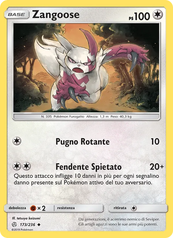 Zangoose Eclissi Cosmica 173/236