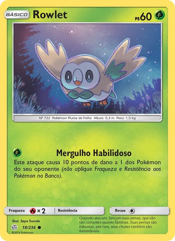 Rowlet Eclipse Cósmico 18/236