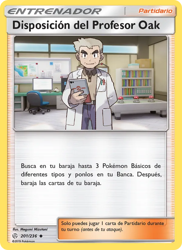 Disposición del Profesor Oak Eclipse Cósmico 201/236
